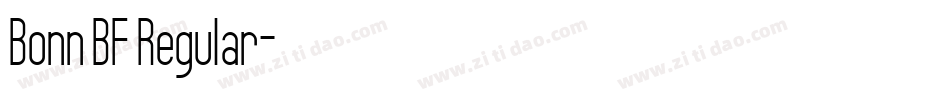 Bonn BF Regular字体转换